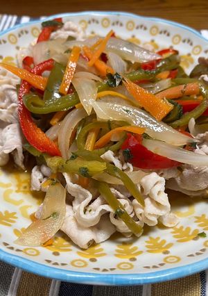 野菜が摂れる！豚しゃぶ南蛮-レシピのメイン写真