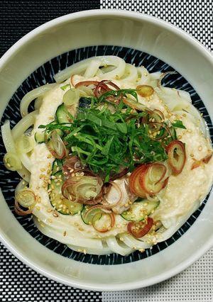 豆腐ソースで食べる、冷たすぎない冷や汁！-レシピのメイン写真