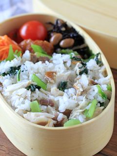 焼きさばと青菜の混ぜごはん-レシピのメイン写真