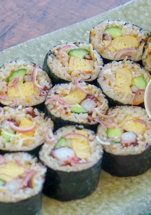 明石だこ飯海苔巻き-レシピのメイン写真