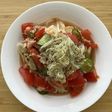 トマツナ昆布うどん