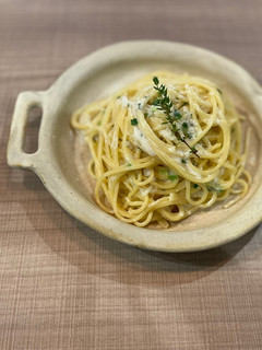 【ワンパン】ねぎと帆立のクリームパスタ-レシピのメイン写真