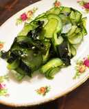 鶏ガラで！わかめときゅうりの酢の物