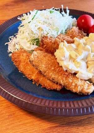 アジフライをらっきょうタルタルソースで♡-レシピのメイン写真