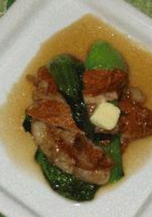 豚肉の紅茶煮　～チンゲンサイとともに～-レシピのメイン写真