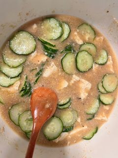 サバ缶で簡単冷汁-レシピのメイン写真