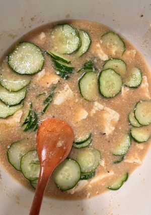 サバ缶で簡単冷汁-レシピのメイン写真