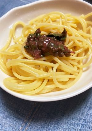 簡単☆梅と大葉が香るさっぱり和風パスタ♬-レシピのメイン写真