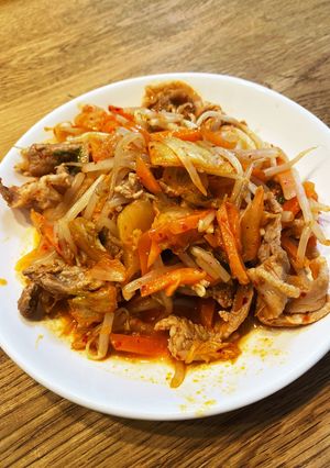 豚キムチ炒め-レシピのメイン写真