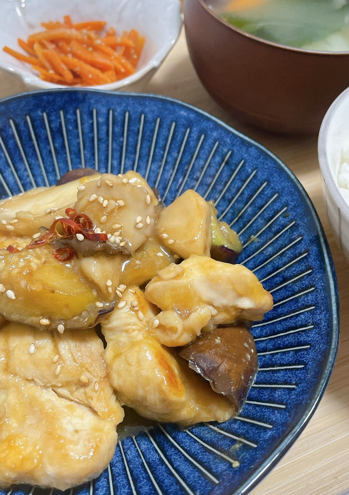 なすと鶏むねのオイみそ炒め-レシピのメイン写真