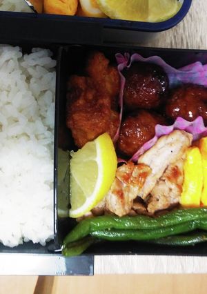 高１男子部活弁当-レシピのメイン写真