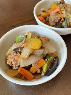 挽肉と野菜の炒め煮-レシピのメイン写真