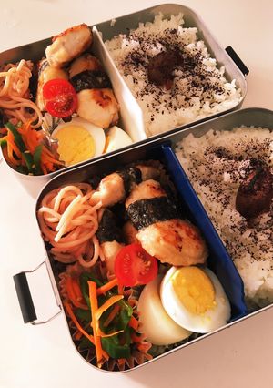 息子×2 弁当　23/7/12-レシピのメイン写真