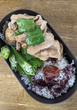 JK☆豚肉の柚子ポン酢炒め弁当♪-レシピのメイン写真