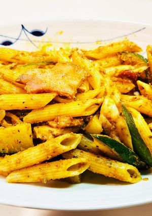 ズッキーニのバジルソースパスタ(簡単)-レシピのメイン写真
