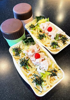 高校生弁当20237月12冷しゃぶうどん-レシピのメイン写真