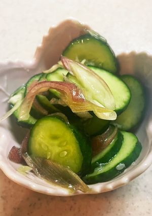 ささっと一品！胡瓜と茗荷の昆布茶漬け！-レシピのメイン写真