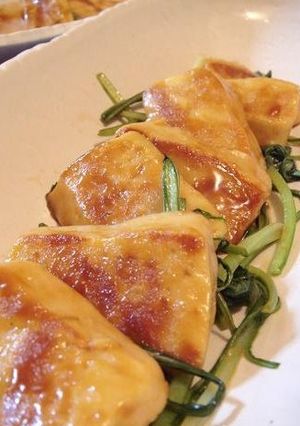 生麩と水菜の照り焼きステーキ-レシピのメイン写真