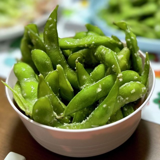 Edamame al wasabi (con edamame congelado)