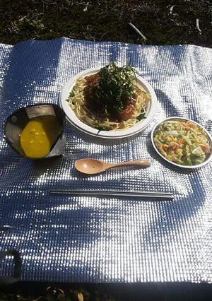 お手軽山頂パスタ-レシピのメイン写真