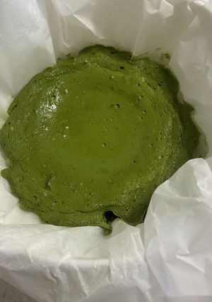 材料6つ★レンジで抹茶バスクチーズケーキ-レシピのメイン写真
