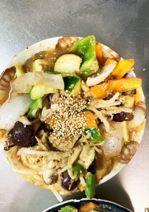 レンジ簡単きな粉洋風味噌炒味が甘酢酢豚-レシピのメイン写真