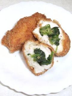 ホウレンソウのソテー入り☆チキンカツ-レシピのメイン写真