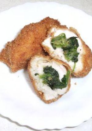 ホウレンソウのソテー入り☆チキンカツ-レシピのメイン写真