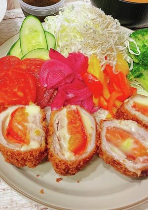 トマトチーズ入りカツレツ-レシピのメイン写真