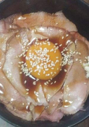 塩分控えめ、ローストビーフ丼-レシピのメイン写真