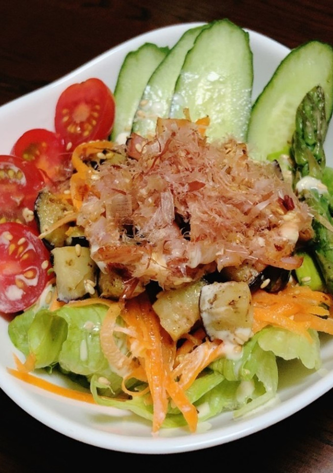 夏野菜さっぱり和風サラダ☺-レシピのメイン写真