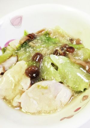 低糖質☆鶏胸肉とキャベツのとろ～り蒸し-レシピのメイン写真
