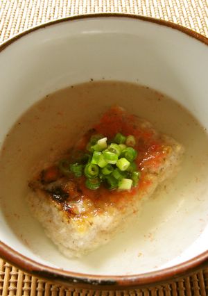 梅ちりめん餅の冷雑煮-レシピのメイン写真
