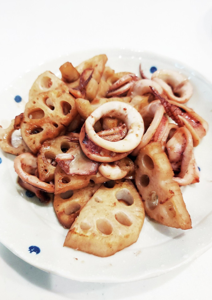 イカとれんこんのバター醤油炒め-レシピのメイン写真