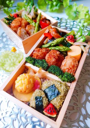 女子学生のお弁当(2023.7.13)-レシピのメイン写真