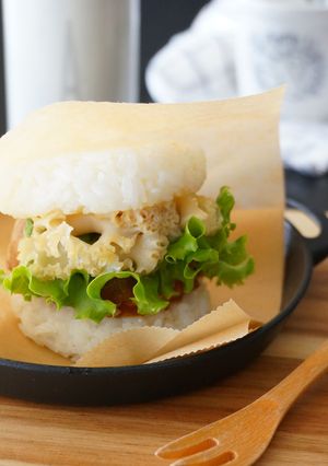 激ウマホホホタケの照り焼きライスバーガー-レシピのメイン写真