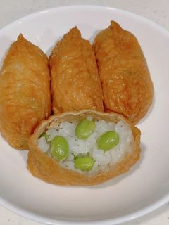余った枝豆で、枝豆いなり寿司-レシピのメイン写真