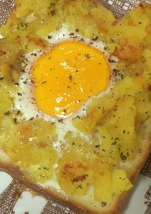 ジャーマンポテトエッグトースト-レシピのメイン写真