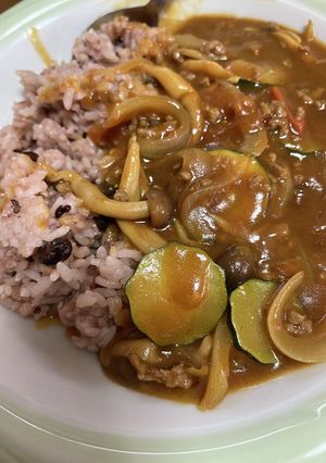 夏バテ解消、ズッキーニカレー-レシピのメイン写真