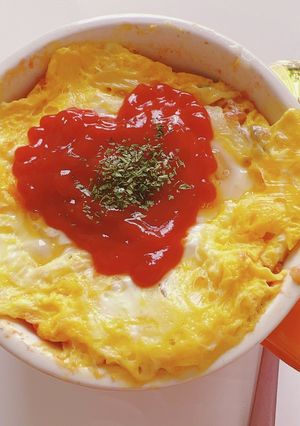 太りたくないオートミールオムライス-レシピのメイン写真