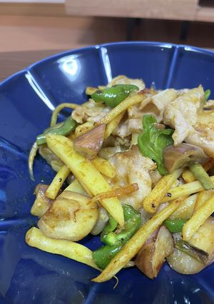 夏野菜と豚バラのカレー炒め-レシピのメイン写真