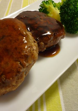 お豆腐和風照り焼きハンバーグ♪-レシピのメイン写真