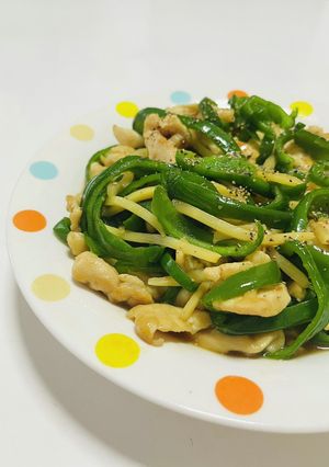 鶏むね肉の青椒肉絲-レシピのメイン写真