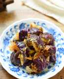 レンジで簡単！茄子の梅昆布おかか和え