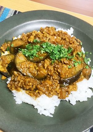 ♡簡単♡茄子のキーマカレー♡-レシピのメイン写真