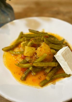 ギリシャ料理　インゲン豆のトマト煮-レシピのメイン写真