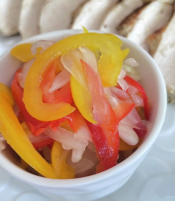 副菜♡オニオン&パプリカのカラフルマリネ by ミセスオリーブ