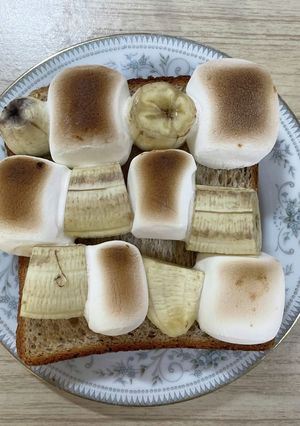 マシュマロバナナトースト-レシピのメイン写真