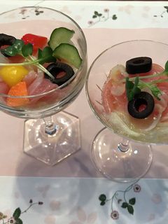 生ハムと玉ねぎとオリーブのサラダ-レシピのメイン写真