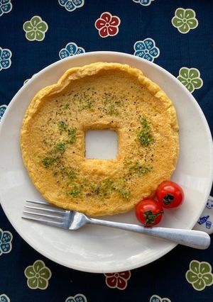 〈あぶく銭・形〉泡沫(うたかた)オムレツ-レシピのメイン写真